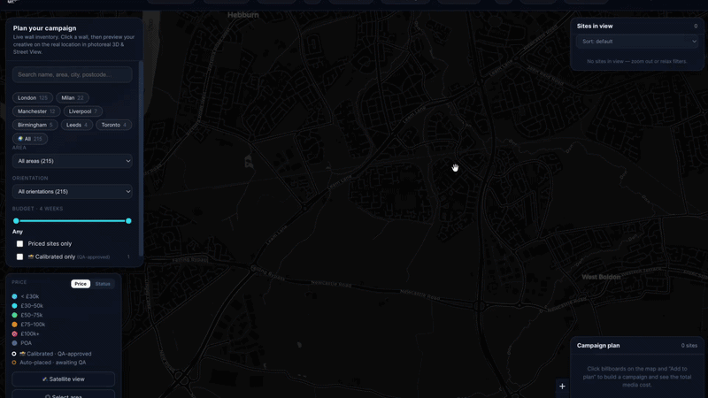 Flight tracker — live 3D view